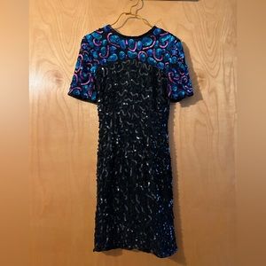 sequin midi dress